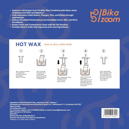 Bikazoom Hot Melt Wax | In Stove top Boiler Bag | 500 Grams